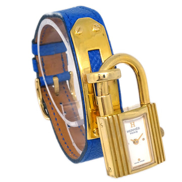 HERMES 1997 Kelly Watch Blue Courchevel 113623