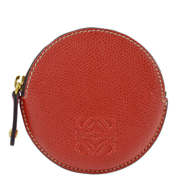 LOEWE Red Anagram Coin Purse Wallet KK30639
