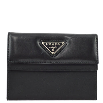 PRADA Black Trifold Wallet KK30640