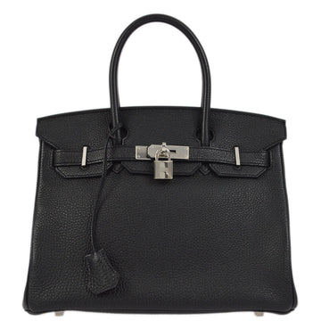 HERMES 2013 Black Togo Birkin 30 Handbag 181799