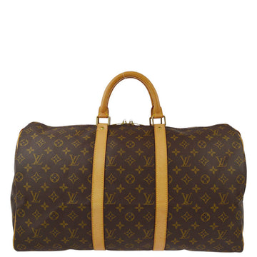 LOUIS VUITTON Monogram Keepall 50 Duffle Travel Handbag M41426 181930