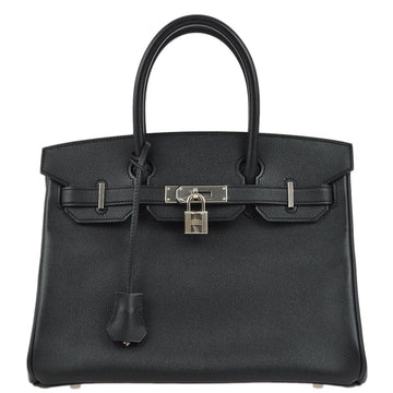 HERMES 2012 Black Epsom Birkin 30 Handbag 182114