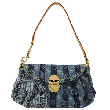 LOUIS VUITTON Blue Monogram Denim Mini Pleaty Raye Handbag M95333 191403