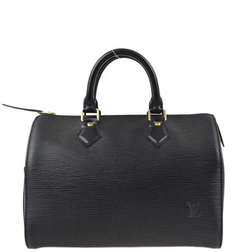LOUIS VUITTON Black Epi Speedy 25 Handbag M43012 191461