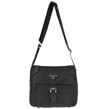 PRADA Black Nylon Shoulder Bag 161690