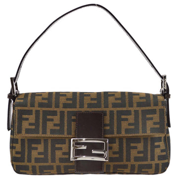 FENDI Brown Zucca Baguette Handbag 181739