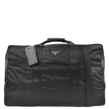 PRADA Black Nylon 2way Duffle Handbag 182017