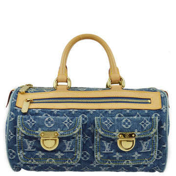 LOUIS VUITTON Blue Monogram Denim Neo Speedy Handbag M95019 161846