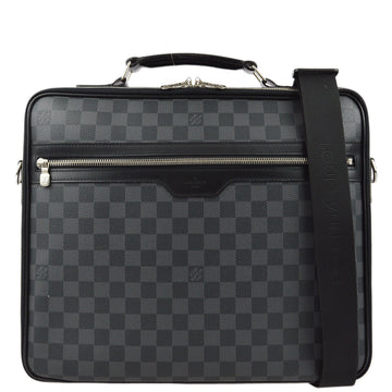 LOUIS VUITTON Damier Graphite Steve 2way Business Handbag N58030 161893