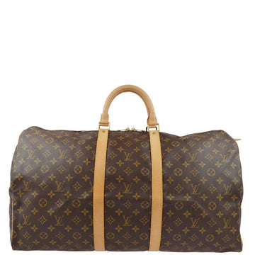 LOUIS VUITTON Monogram Keepall 55 Travel Duffle Handbag M41424 182057