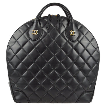 CHANEL * Black Calfskin Handbag 161882