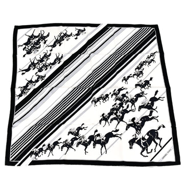 HERMES Carre 90 Riding Horse Scarf Stole Small Good 172356