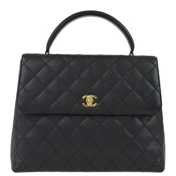 CHANEL Black Caviar Kelly Handbag 172425