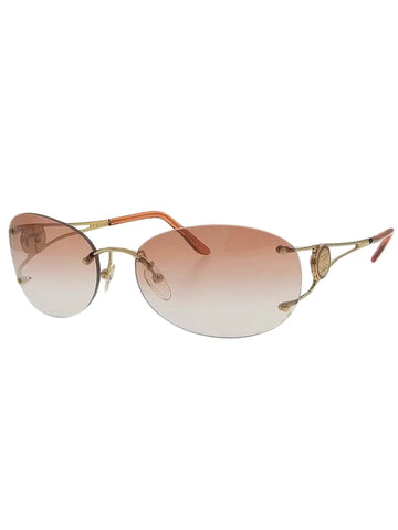 CELINE Side Macadam Plate Sunglasses Brown