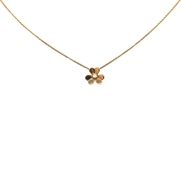 Van Cleef and Arpels 18K Yellow Gold and Diamond Frivole Pendant Necklace