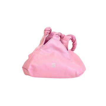 GIVENCHY Pink Leather Small Ruched Handle Bag