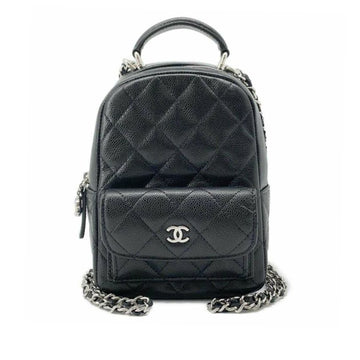 CHANEL Mini CC Quilted Caviar Leather Backpack