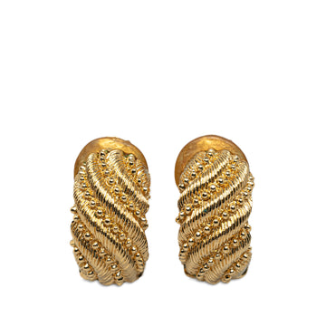 DIOR Gold-Tone Clip-On Earrings Costume Earrings