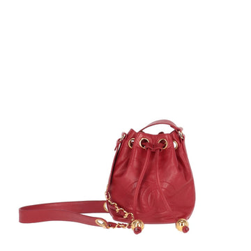 CHANEL Chanel Red Bucket Bag