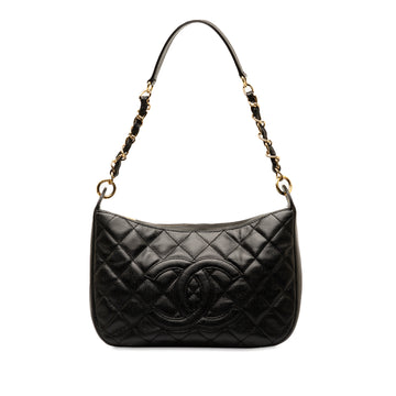 CHANEL Quilted Caviar Timeless CC Shoulder Bag