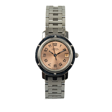 Hermes CL4.210 Quartz Stainless Steel Clipper Watch