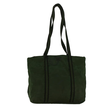 PRADA Shoulder Bag Nylon Khaki Auth 57383