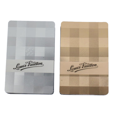 LOUIS VUITTON Playing Cards Gold Silver LV Auth 58595S