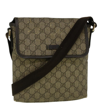GUCCI GG Canvas Shoulder Bag Coated Canvas Beige Auth 59239