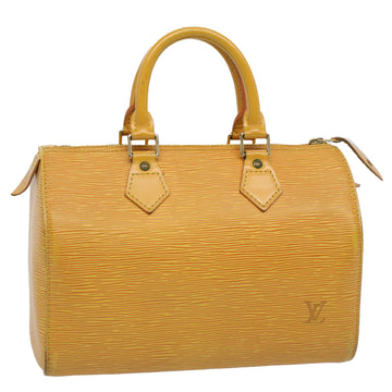 LOUIS VUITTON Epi Speedy 25 Hand Bag Tassili Yellow M43019 LV Auth 59469