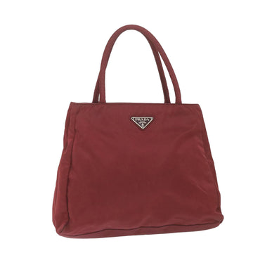 PRADA Tote Bag Nylon Red Auth 59715
