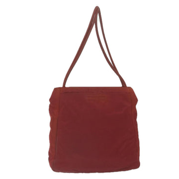 PRADA Tote Bag Nylon Red Auth 61235