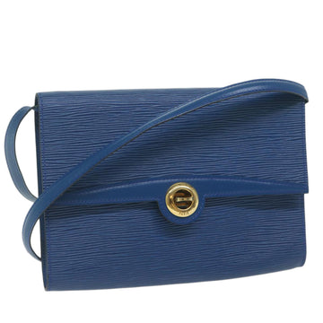 LOUIS VUITTON Epi Pochette Arche Shoulder Bag Blue M52575 LV Auth 62486