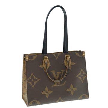 LOUIS VUITTON Monogram Reverse Giant On The Go MM Tote Bag M45321 LV Auth 62896S