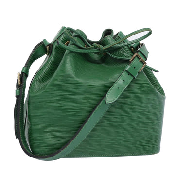 LOUIS VUITTON Epi Petit Noe Shoulder Bag Green M44104 LV Auth 63216