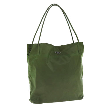 PRADA Shoulder Bag Nylon Khaki Auth 63632