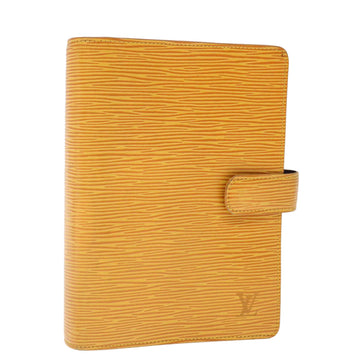 LOUIS VUITTON Epi Agenda MM Day Planner Cover Yellow R20049 LV Auth 64294