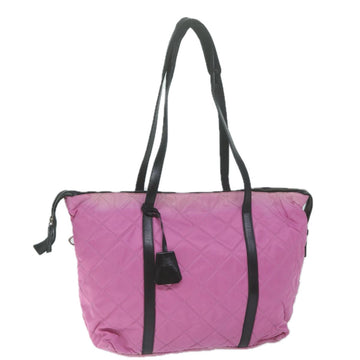 PRADA Tote Bag Nylon Pink Auth 65013