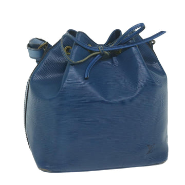LOUIS VUITTON Epi Petit Noe Shoulder Bag Blue M44105 LV Auth 65074