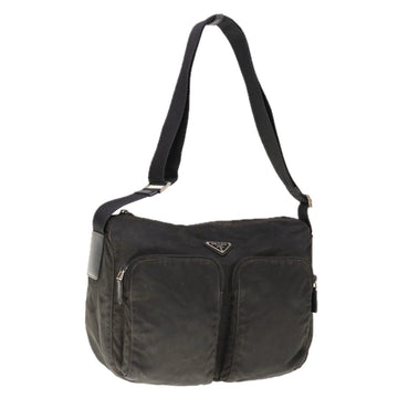 PRADA Shoulder Bag Nylon Black Auth 65909