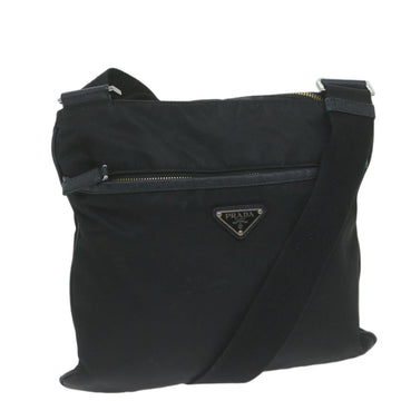 PRADA Shoulder Bag Nylon Black Auth 66044