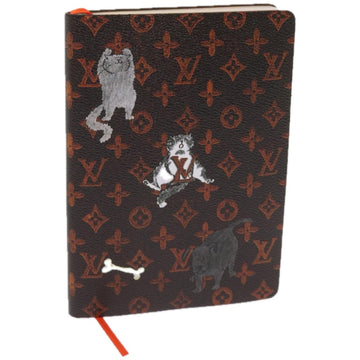 LOUIS VUITTON Catgram Cayenne Clemence Note Cover Orange GI0358 LV Auth 66095A