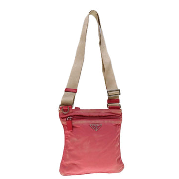 PRADA Shoulder Bag Nylon Pink Auth 66131
