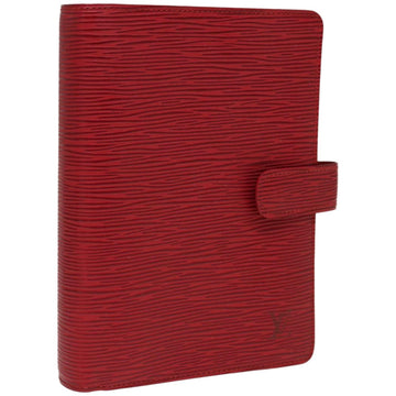 LOUIS VUITTON Epi Agenda MM Day Planner Cover Red R20047 LV Auth 66152