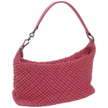 BOTTEGAVENETA Hand Bag Leather Pink Auth 66720