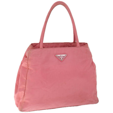 PRADA Tote Bag Nylon Pink Auth 66803