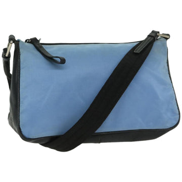 PRADA Shoulder Bag Nylon Light Blue Auth 67213