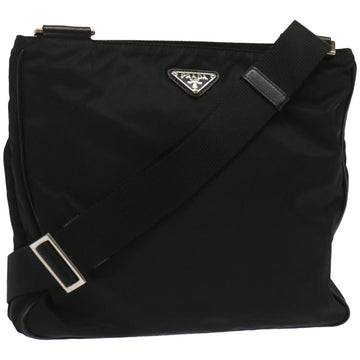 PRADA Shoulder Bag Nylon Black Auth 67447