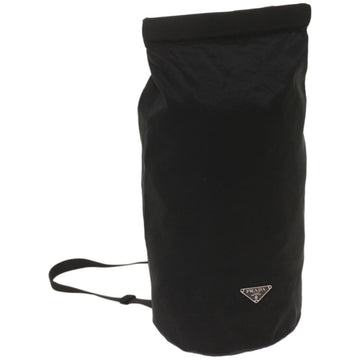 PRADA Shoulder Bag Nylon Black Auth 67603