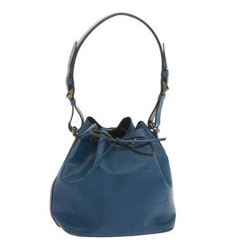 LOUIS VUITTON Epi Petit Noe Shoulder Bag Blue M44105 LV Auth 67695
