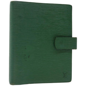 LOUIS VUITTON Epi Agenda GM Day Planner Cover Green LV Auth 67702